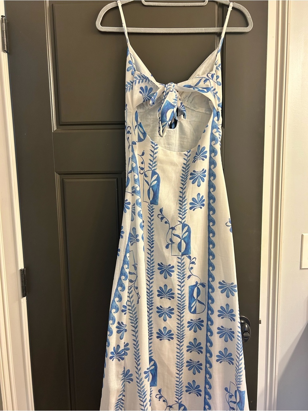 Pepper mayo blue and white maxi dress - Picture 4 of 4